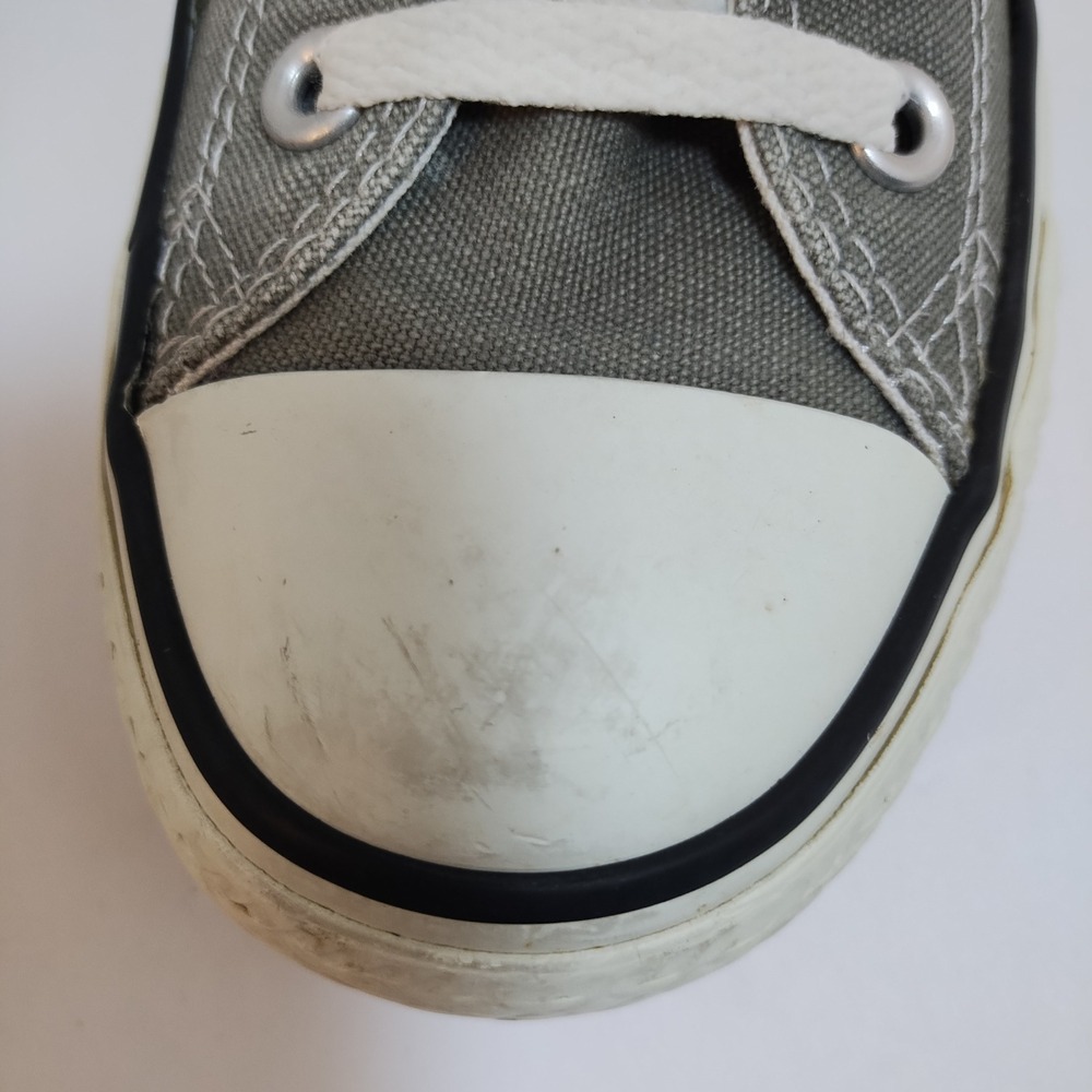Converse All Star Low Top Gray Canvas Unisex Men 5 Women 7 Sneakers Casual Shoes - Picture 4 of 14